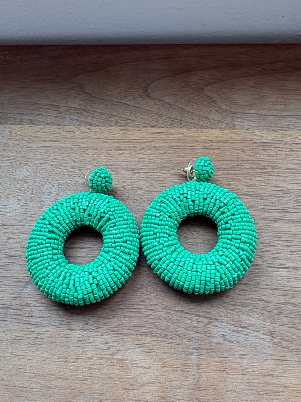 Target Green Beaded Donut Drop Earrings - Women Jewelry